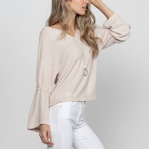 Waffle Knit Top